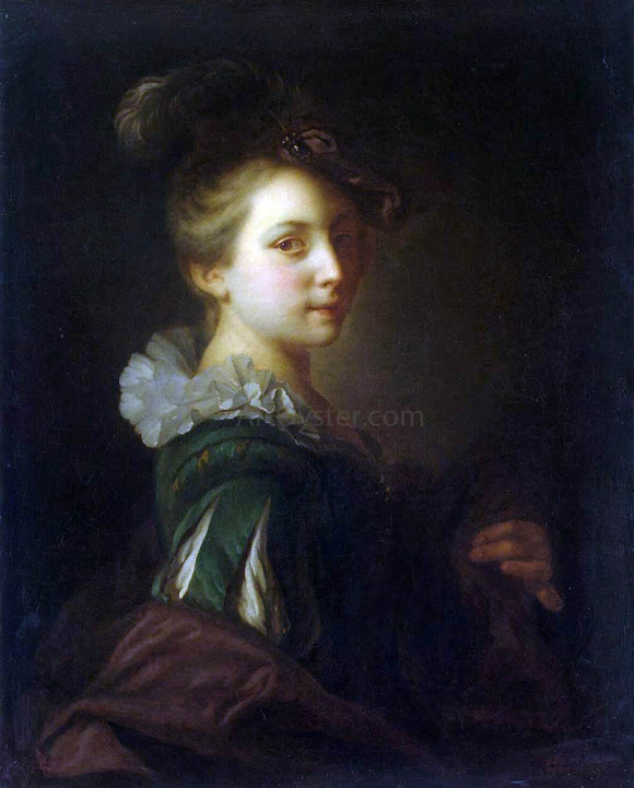  Alexis Grimou Young Woman in Theatrical Costume - Art Print