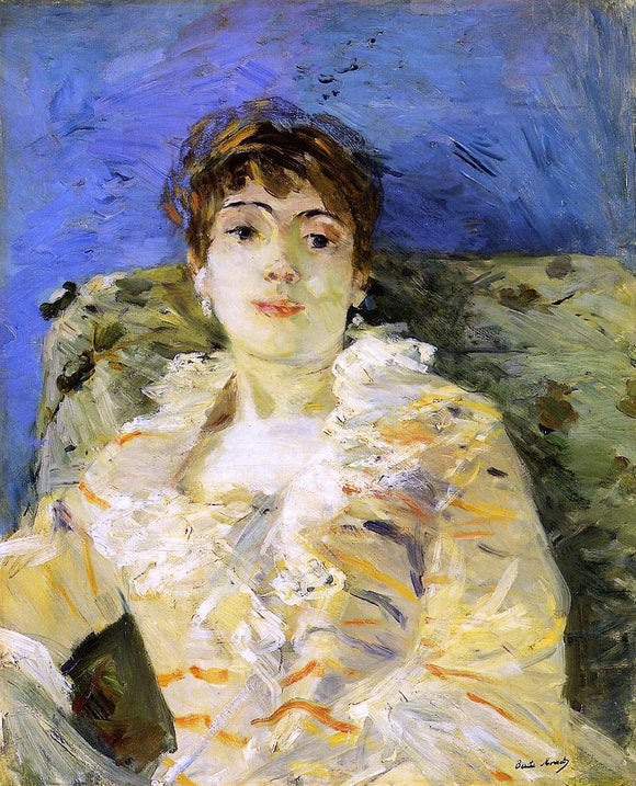  Berthe Morisot Young Woman on a Couch - Art Print