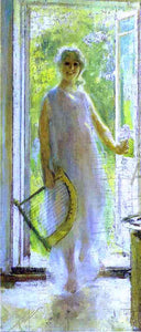 Constantin Alexeevich Korovin Young Woman on the Threshold - Art Print