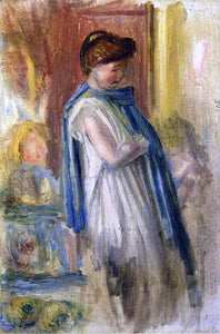  Pierre Auguste Renoir Young Woman Standing - Art Print