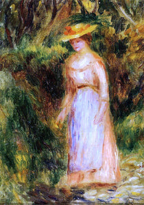  Pierre Auguste Renoir Young Woman Taking a Walk - Art Print