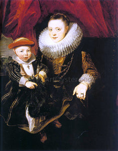  Sir Antony Van Dyck Young Woman with a Child - Art Print
