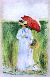  Camille Pissarro Young Woman with an Umbrella - Art Print