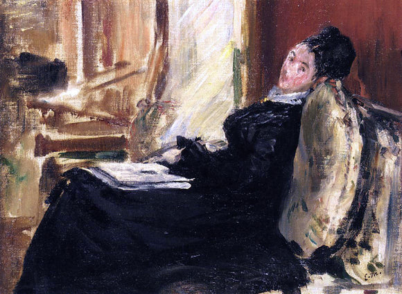  Edouard Manet Young Woman with Book - Art Print