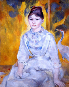  Pierre Auguste Renoir Young Woman with Crane - Art Print