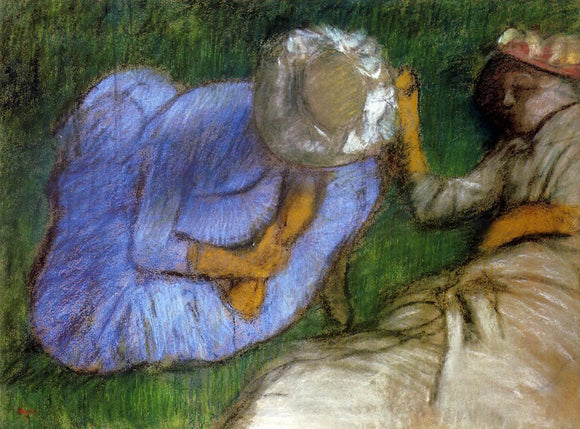  Edgar Degas Young Women Resting in a Field - Art Print