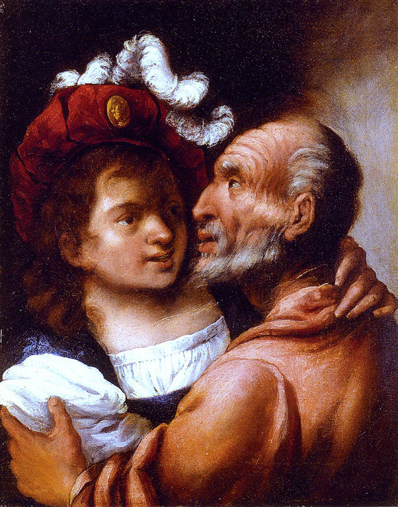  Pietro Della Vecchia Youth And Old Age - Art Print