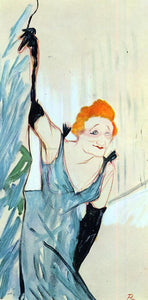  Henri De Toulouse-Lautrec Yvette Guilbert Taking a Curtain Call - Art Print