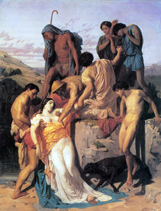  William Adolphe Bouguereau Zenobia found by shepherds on the banks of the Araxes - Art Print