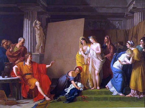  Francois-Andre Vincent Zeuxis Choosing his Models for the Image of Helen from Among the Girls of Croton - Art Print