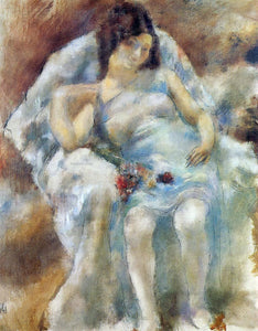  Jules Pascin Zinah with Flowers - Art Print