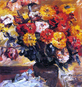  Lovis Corinth Zinnias - Art Print