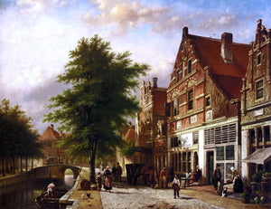  Johannes Franciscus Spohler Zuiderhavendijk In Enkhuizen - Art Print